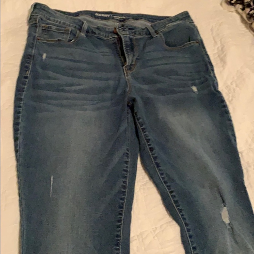 Size 14 old navy rockstar-mid rise jeans